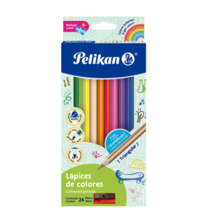 Pelikan Lápices de Colores Triangulares 12 pzas / 24 pzas